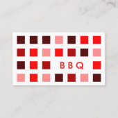 BBQ (モダン正方形) 名刺 (正面)