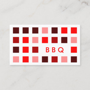 BBQ (モダン正方形) 名刺