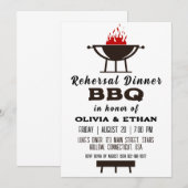 BBQ リハーサルディナー招待状 招待状 (正面/裏面)