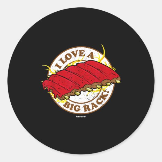 Bbq リブ ラウンドシール (正面)