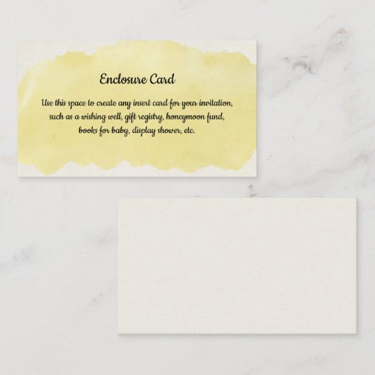 BBQ 付属のカード エンクロージャーカード (正面/裏面)