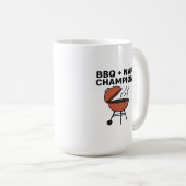 BBQ +昼寝チャンピオン コーヒーマグカップ (正面右)