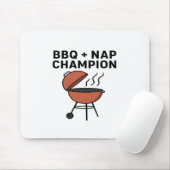 BBQ +昼寝チャンピオン マウスパッド (マウス)