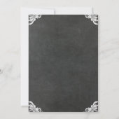 BBQ - 毎年恒例の豚の丸焼き 黒板風 招待状 (裏面)