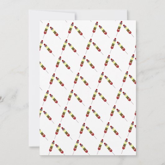 BBQ 焼き鳥パーティー招待状 招待状 (裏面)