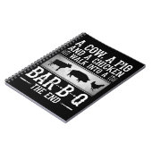 BBQ | 牛と豚と鶏がバーベキューに入っていく ノートブック (左側)