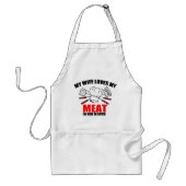 BBQ:私の妻は私の肉を愛している スタンダードエプロン (正面)