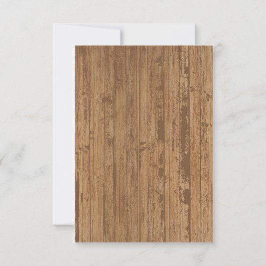 BBQ-素朴ベビーグリルベビーシャワー サンキューカード (裏面)