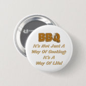 BBQ 缶バッジ (正面&裏面)