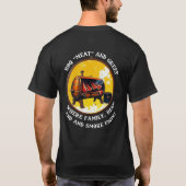 🔥 BBQ「肉」とTシャツの挨拶🔥 Tシャツ (裏面)