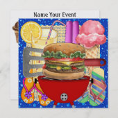 BBQ -調理師アウト！SRF 招待状 (正面/裏面)