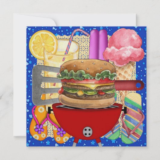 BBQ -調理師アウト！SRF 招待状 (正面)