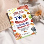 BBQ 2nd誕生日招待状サマーグリル誕生日 招待状