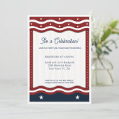 BBQ 7月4日パーティー 招待状 (スタンド正面)