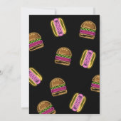 BBQ and Pool Party Neon Birthday Invitation 招待状 (裏面)