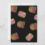 BBQ and Pool Party Neon Photo Birthday Invitation 招待状 (裏面)