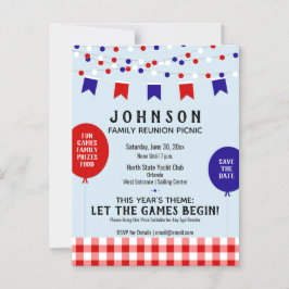 BBQ ・ Barbecue ・懇親会・誕生日 |ピクニックパーティー マグネット招待状