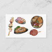 BBQ Barbecue Party Book for Baby Shower Game エンクロージャーカード (裏面)