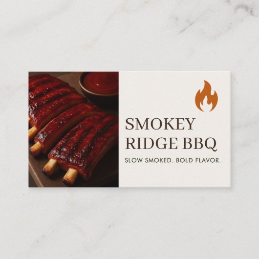 BBQ Barbecue Restaurant Catering Service Photo 名刺 (正面)