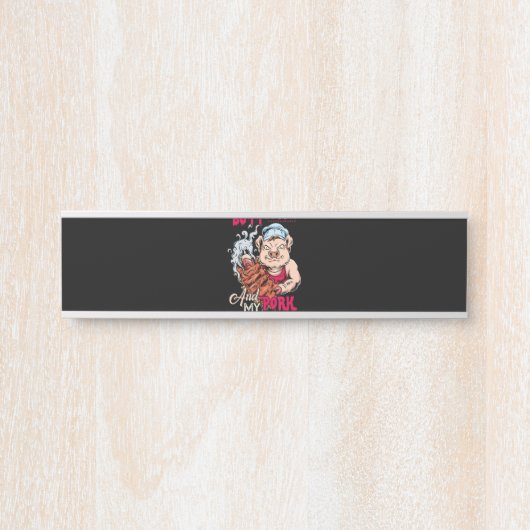 BBQ|BBQグリルマスターお尻のラビング&ポーク引き サインプレート (正面)