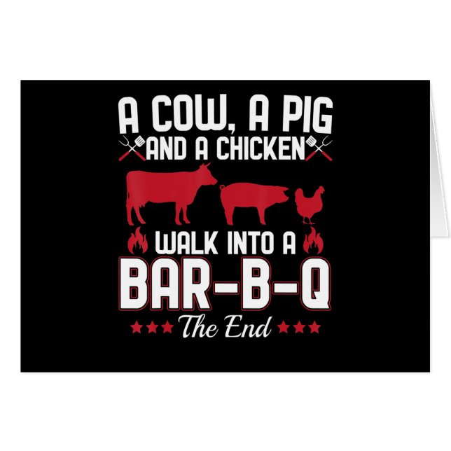 BBQ | BBQパパのジョーク  牛 豚 そして鶏 (正面横)
