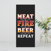 BBQ | BBQ グリル 煙る肉 ファイア ビール リピート メニュー (スタンド正面)