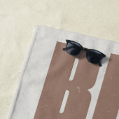 BBQ Beer Beach, All we need, brown ビーチタオル (インサイチュ)