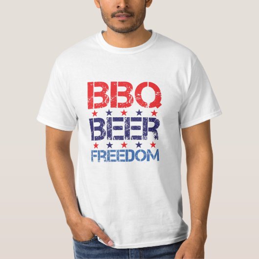 Bbq Beer Freedom T-Shirt, BBQ Lover, Elertion 2020 Tシャツ (正面)