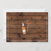 BBQ & BEERS誕生日30th 40th Any Age Wood招待状 招待状 (裏面)