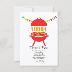bbq birthday party, barbecue, bbq grill 感謝してい you 招待状