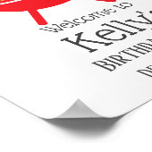 bbq birthday party, barbecue, bbq grill, welcome ポスター (角)