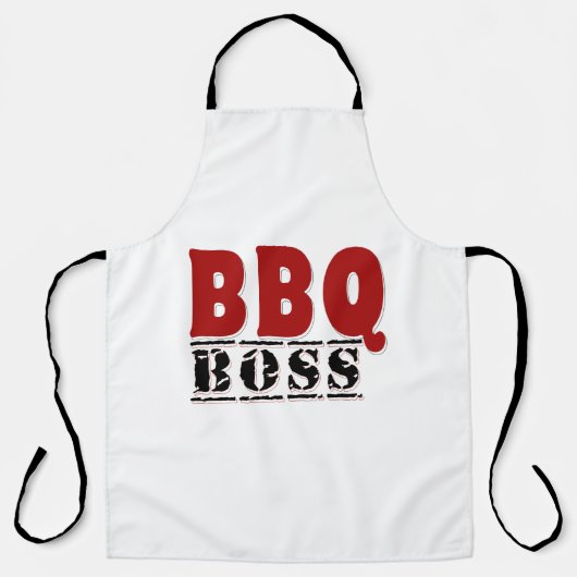 BBQ Boss Typography Grill Apron エプロン (正面)