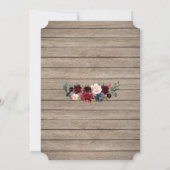 BBQ & BREWS before the "I DO'S"ウッド婚約 招待状 (裏面)