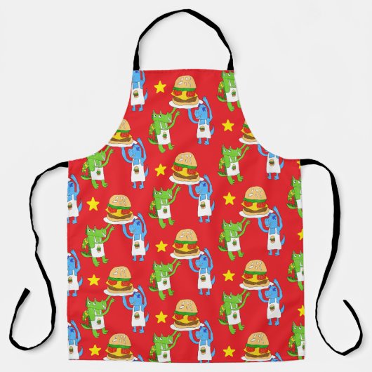 "BBQ & Burgers with Rudy & Rocky" Apron エプロン (正面)
