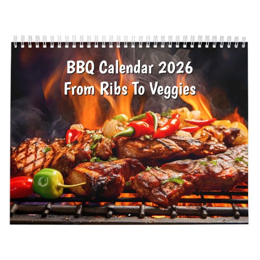 BBQ Calendar 2026 – From Ribs To Veggies カレンダー (カバー)