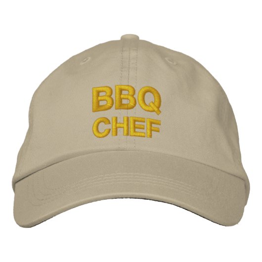 BBQ CHEFキャップ 刺繍入りキャップ (正面)