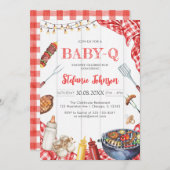 BBQ Children's BABY-Q Baby Shower Invitation 招待状 (正面/裏面)