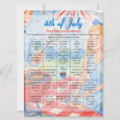 BBQ Cookout grill 4th of July Bingo  game card シーズンカード (正面)