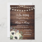 『BBQ Couple's Shawer White Anemone Wood』を 招待状 (正面)