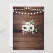 『BBQ Couple's Shawer White Anemone Wood』を 招待状 (裏面)