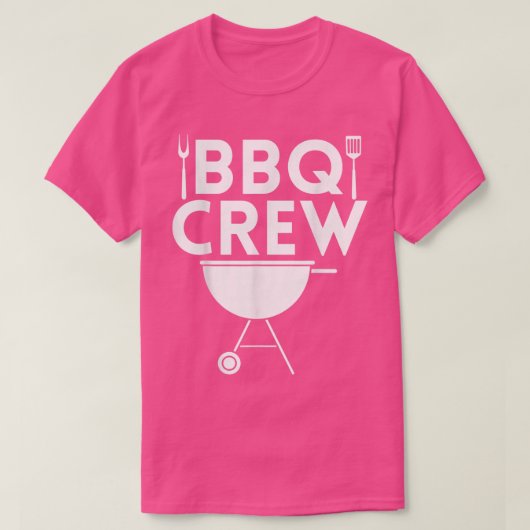 BBQ CREW Grill Chef Cook Squad Cooking Summer Gril Tシャツ (デザイン正面)