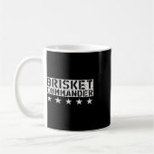 [bbq Dude] Brisket Commander Bbq Shirt  コーヒーマグカップ (左)