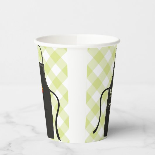 Bbq Gingham Baby shower  紙コップ (左)