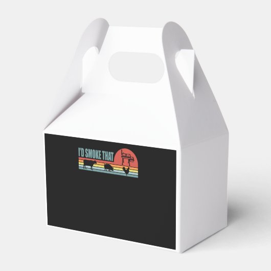 BBQ Idおもしろいスモークザバーベークレトロ フェイバーボックス (正面サイド)