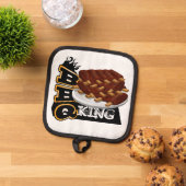 BBQ KING! バブリブアイコン 鍋敷き (トップダウン)