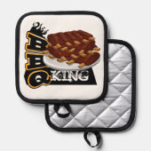 BBQ KING! バブリブアイコン 鍋敷き (正面/裏面)