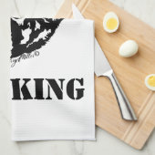 BBQ KING – ブルエルク キッチンタオル (四つ折り)