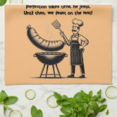 BBQ Master’s Humorous Poem  キッチンタオル (折り畳み)