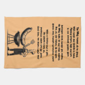 BBQ Master’s Humorous Poem  キッチンタオル (横)