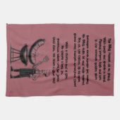 BBQ Master’s Humorous Poem キッチンタオル (横)